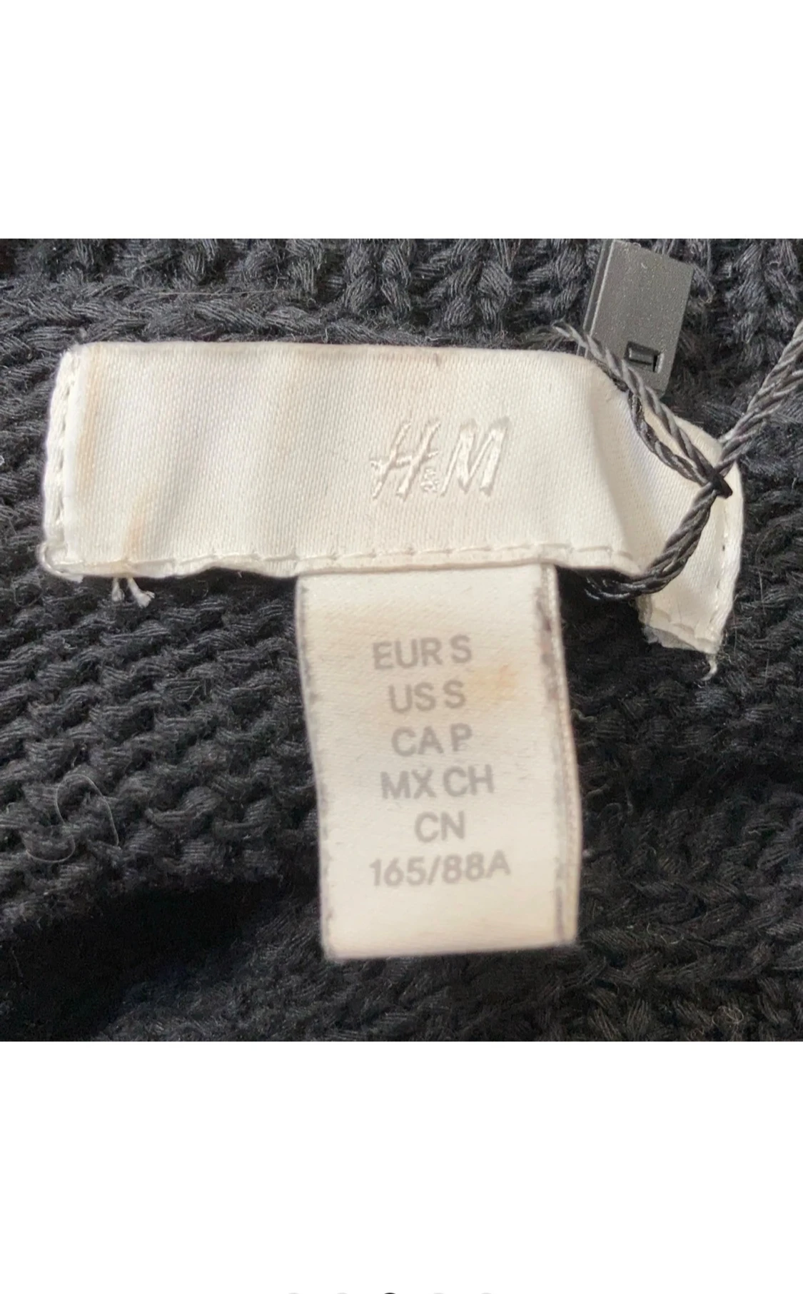 Svart stickad topp från H&M - 2