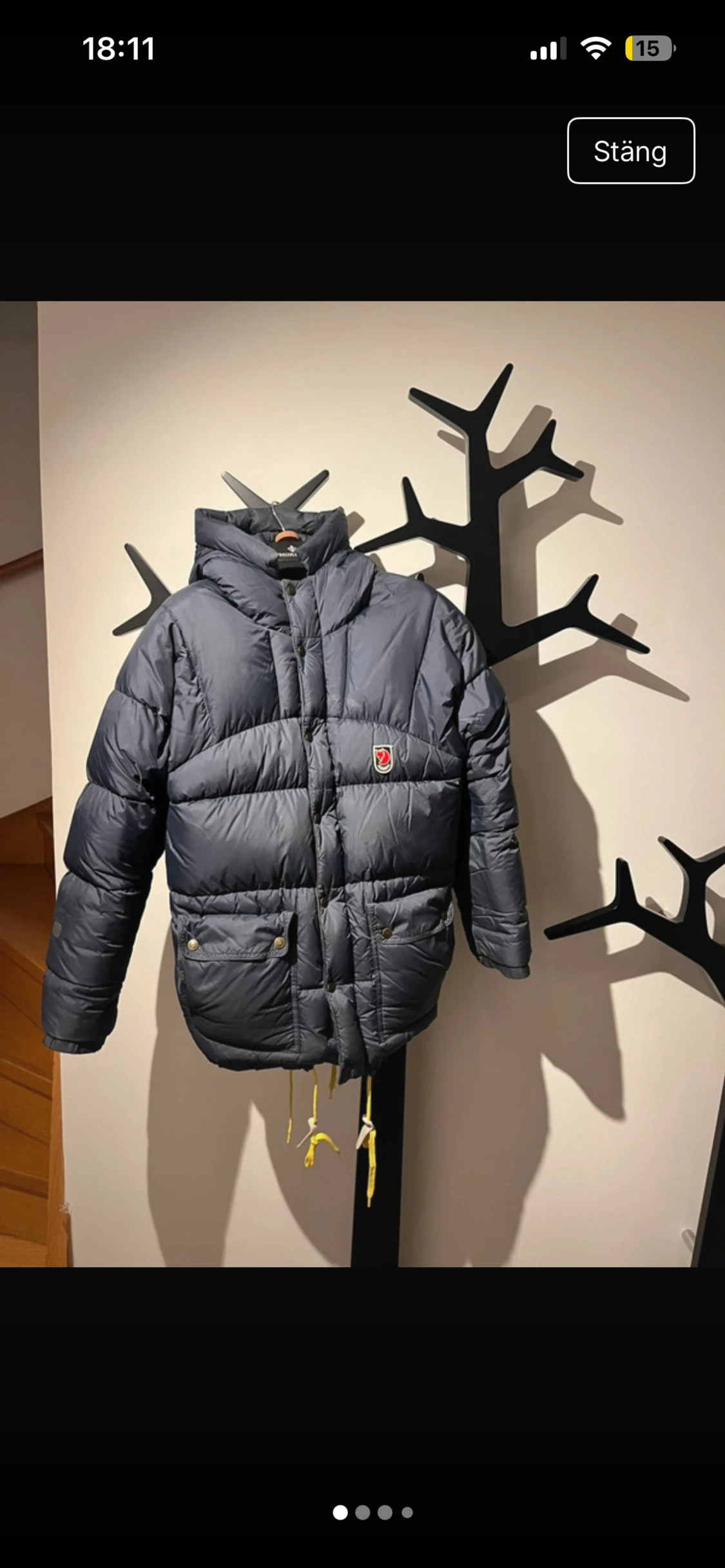 Mörkblå pufferjacka från Fjällräven XXS - 1