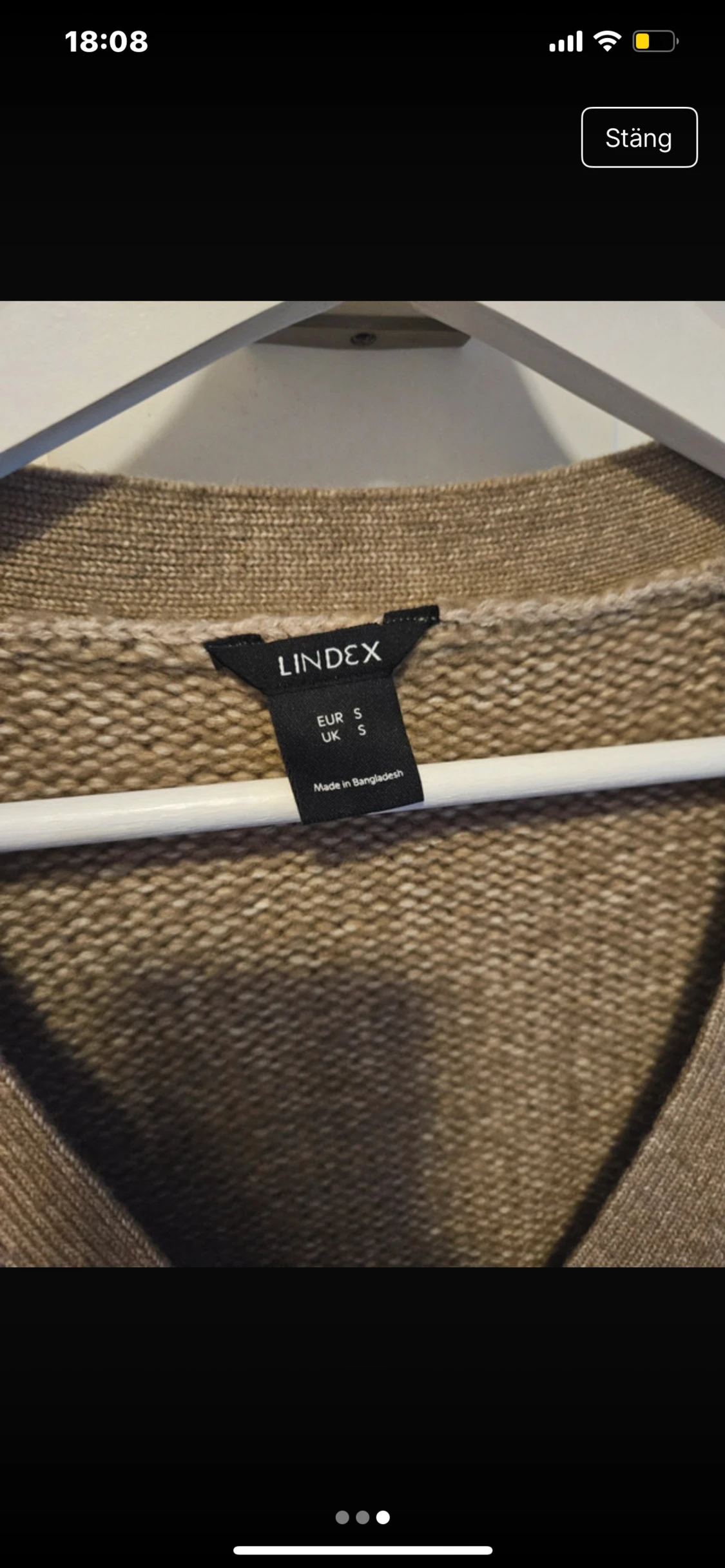 Beige stickad kofta från Lindex - 2