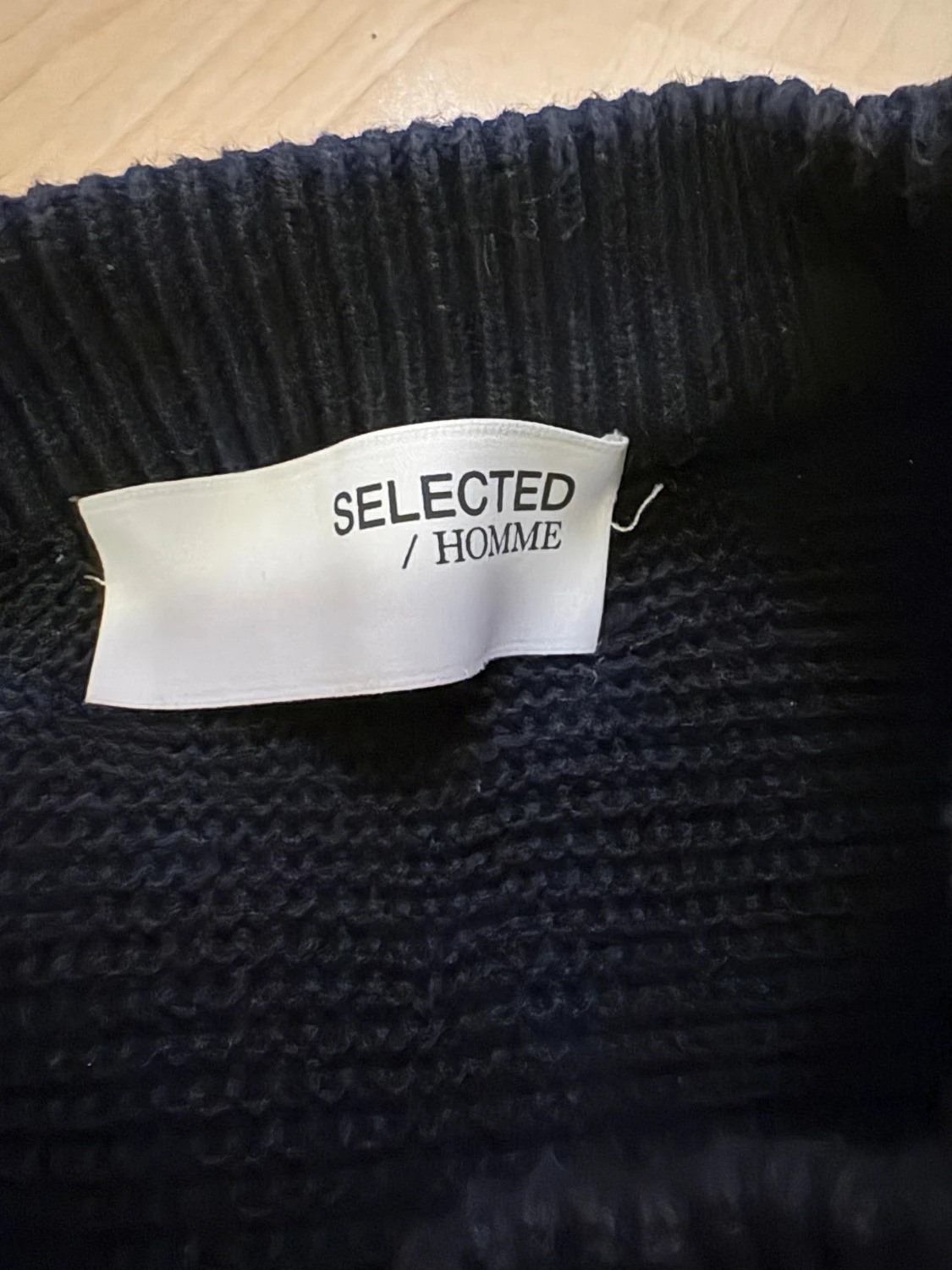 Mörkblå stickad tröja Selected Homme - 1