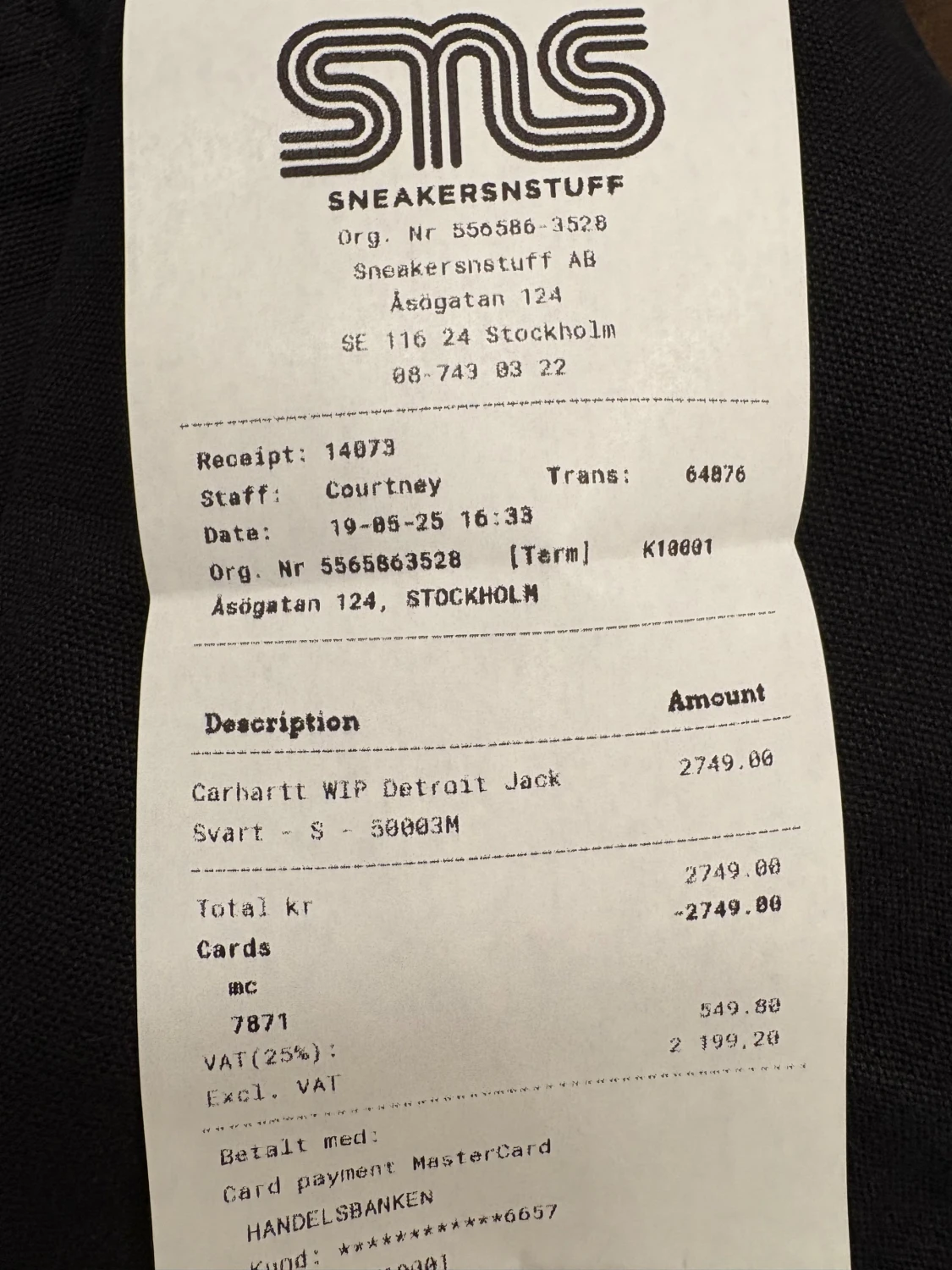 Svart Carhartt jacka S - 2