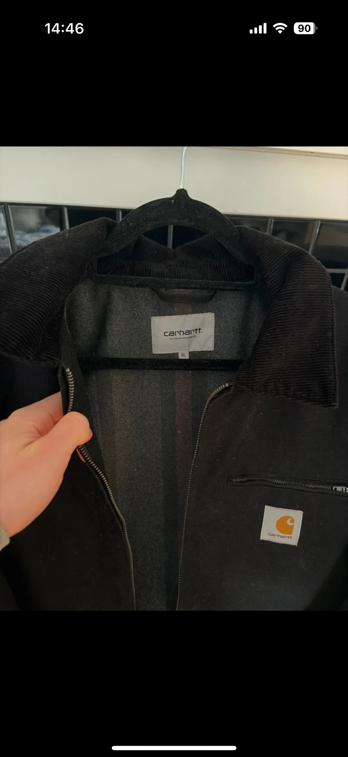 Svart Carhartt Detroit Jacka XL - 1