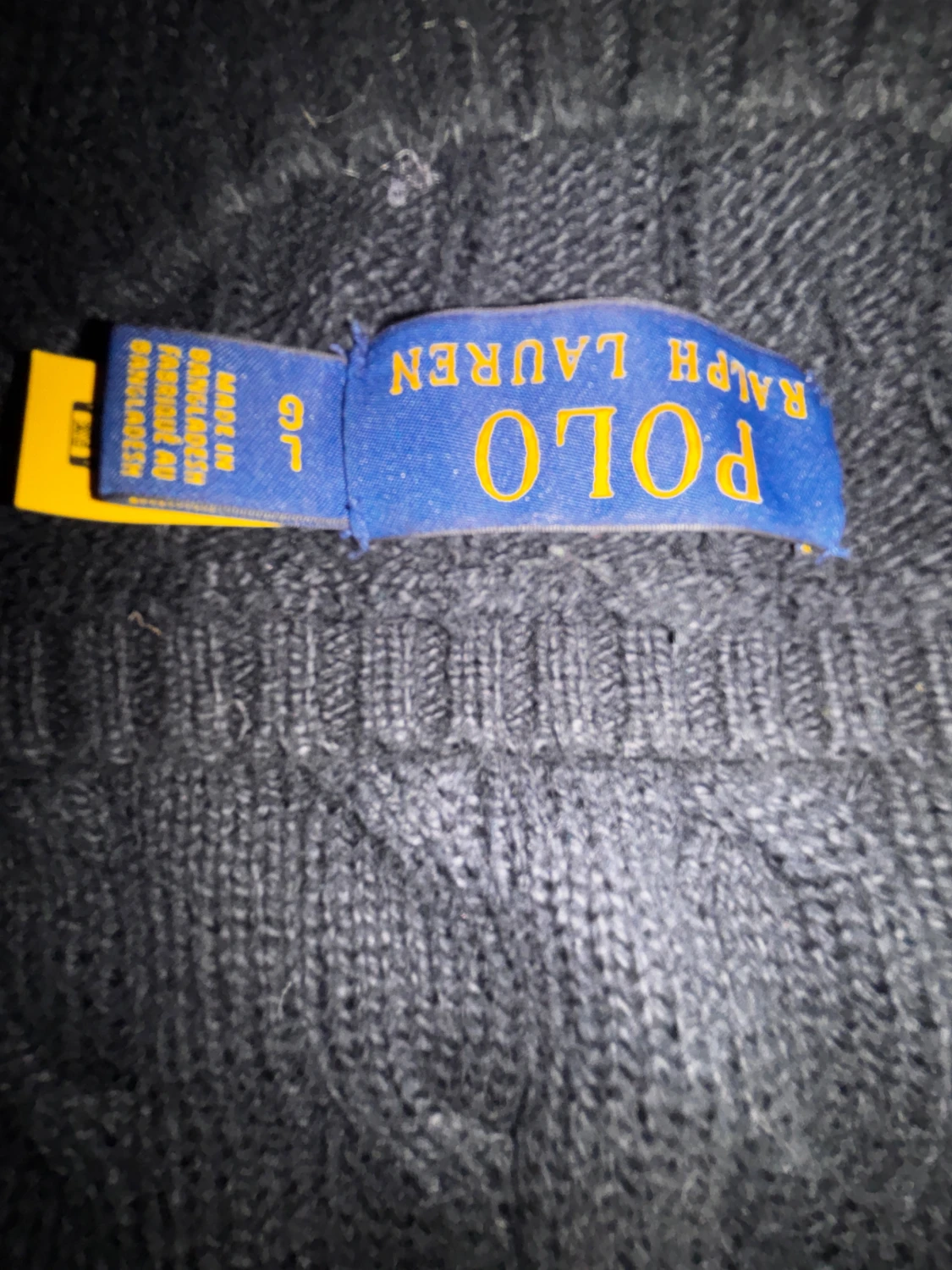 Svart kabelstickad tröja Polo Ralph Lauren - 2