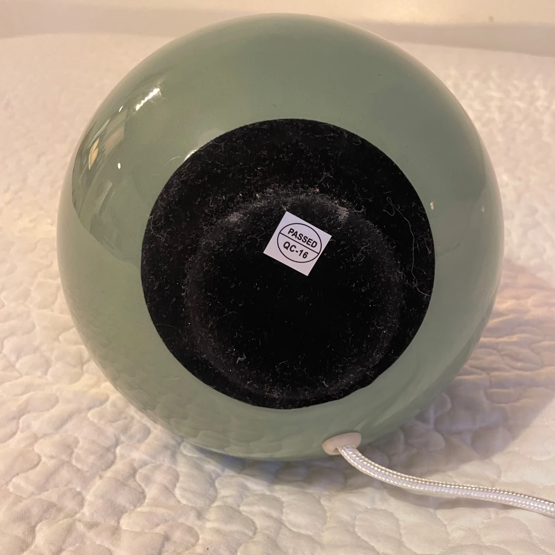 Grön bordslampa med rund fot - 4