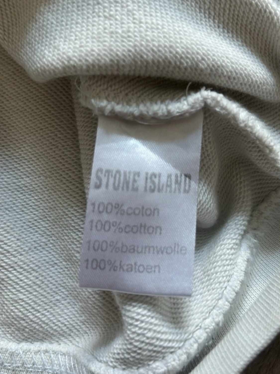 Vit sweatshirt från Stone Island - 4