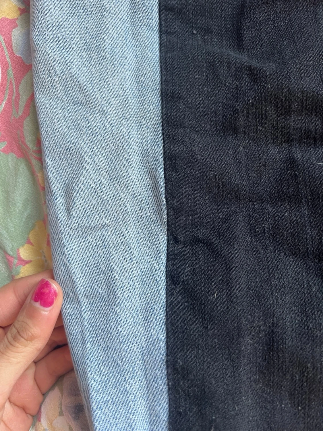 Svarta bootcut jeans med slitningar - 2