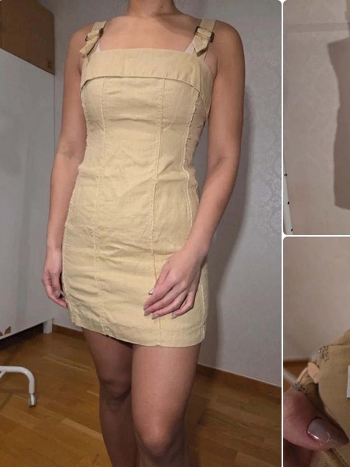 Beige miniklänning från MNG