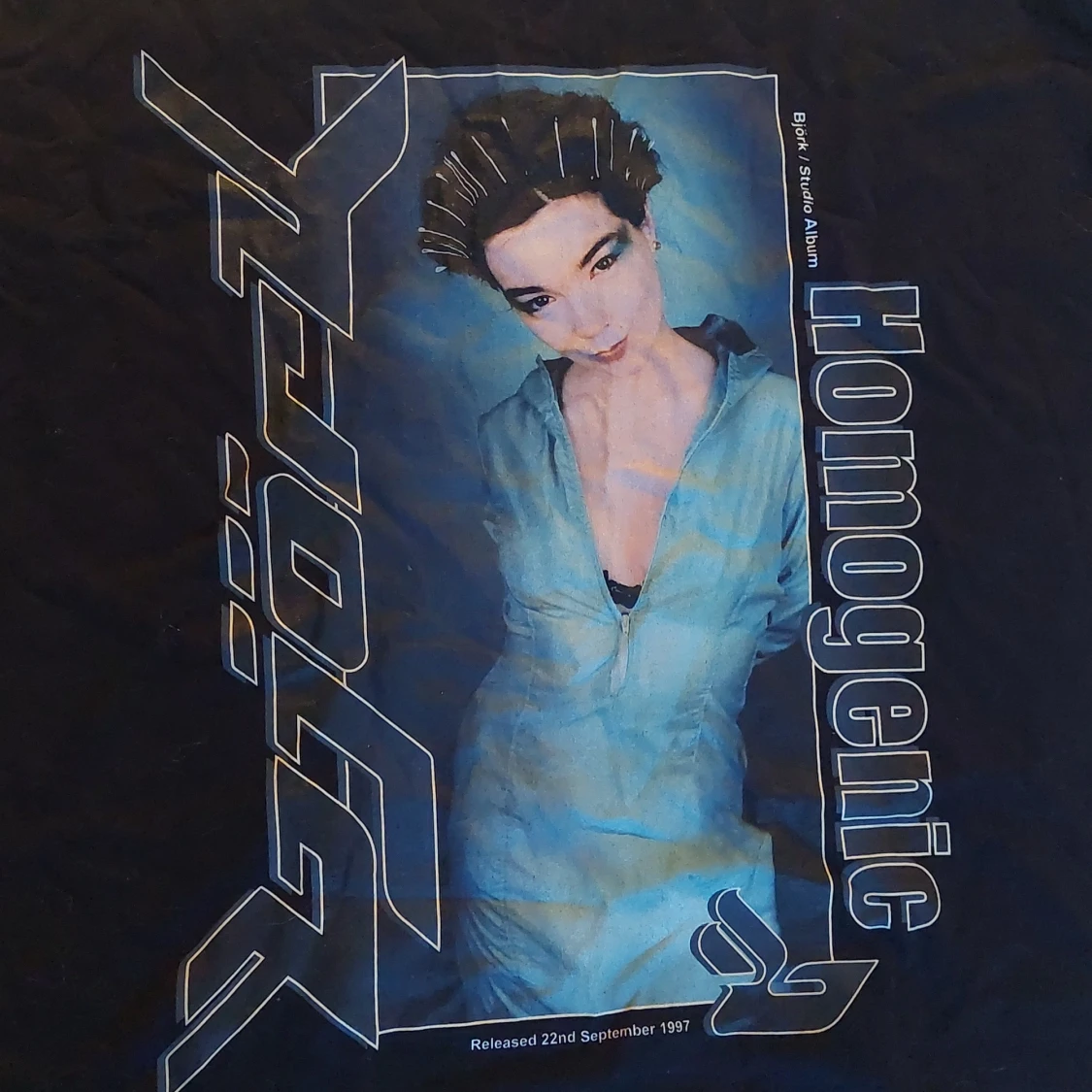 Svart Björk Homogenic t-shirt 2XL - 1