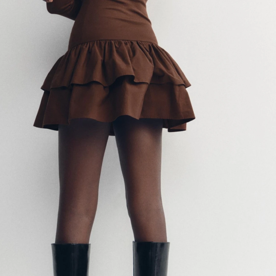 Ny ZARA volangklänning strl S - 4