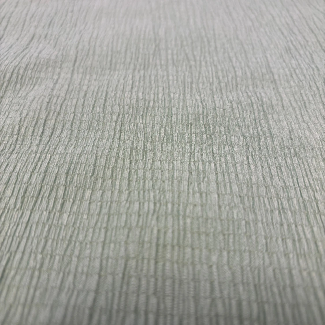 Grön ribbad topp med volymärmar Shein - 1