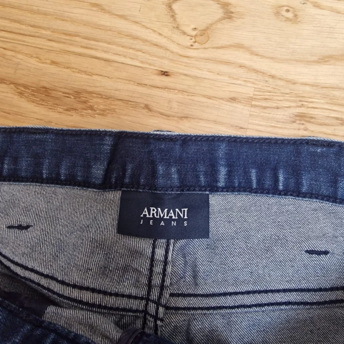 Armani Jeans blå denim byxor - 3
