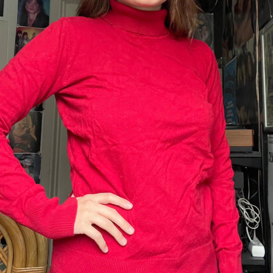 Röd turtleneck - 1