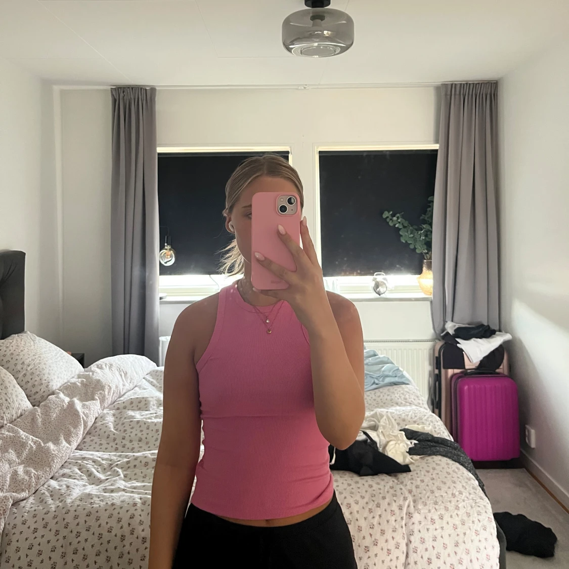 Rosa ribbad linnetopp