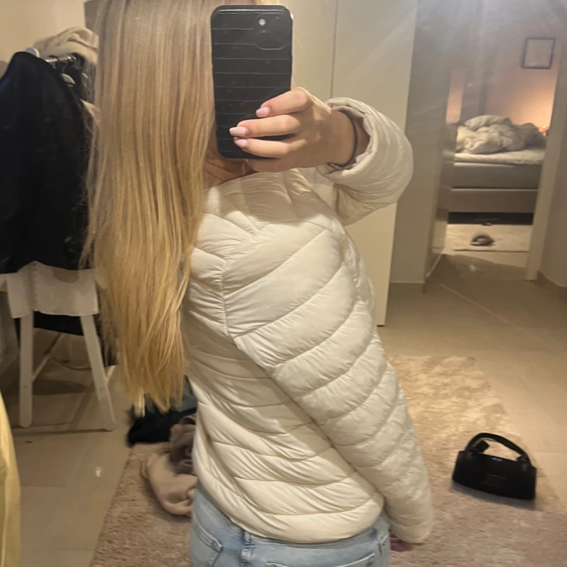 Vit/begie dunn jacka - 2