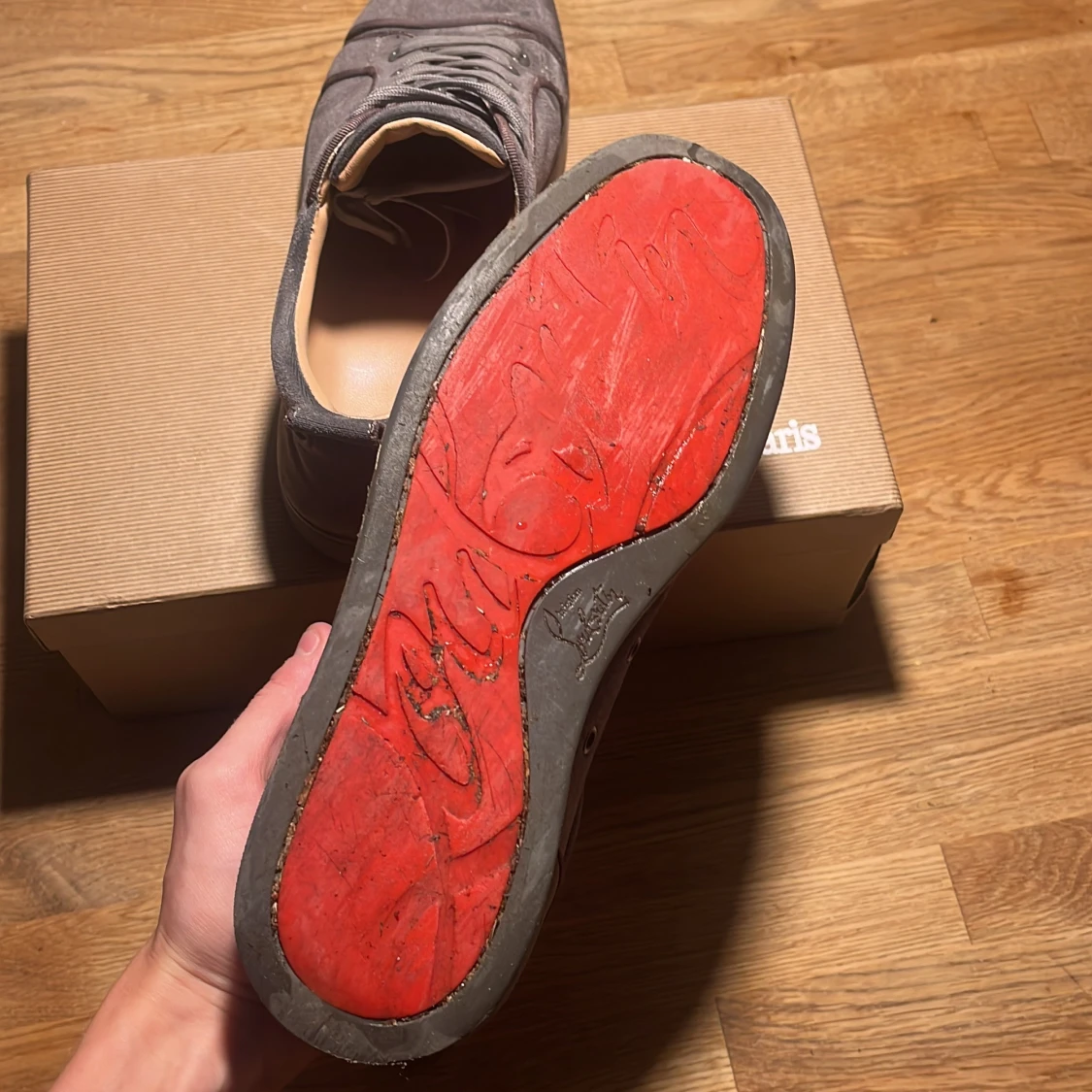 Grå Christian Louboutins - 1