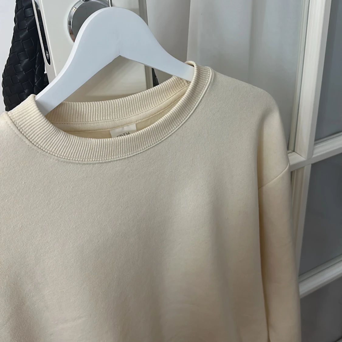Beige sweatshirt i bomull - 1