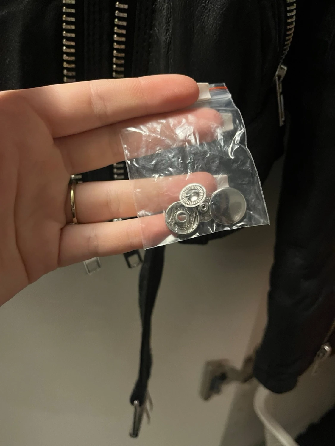 Svart skinnjacka från Jofama - 5