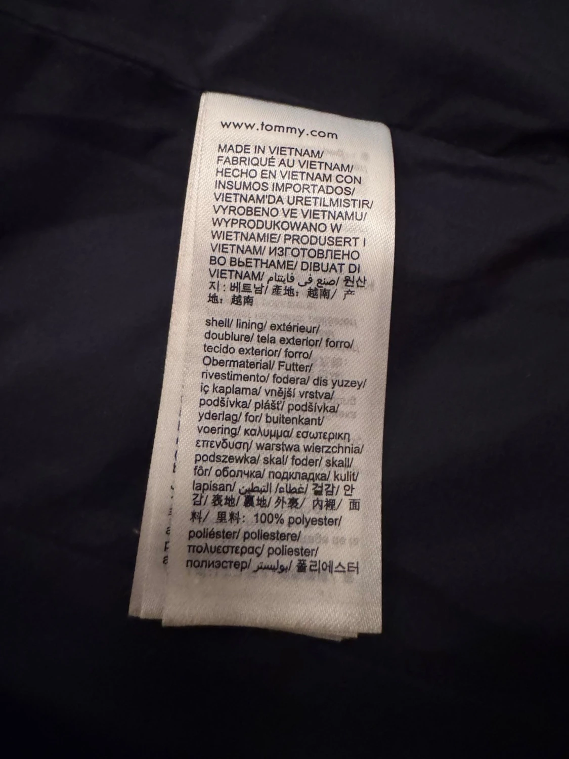 Marinblå dunjacka från Tommy Hilfiger - 5