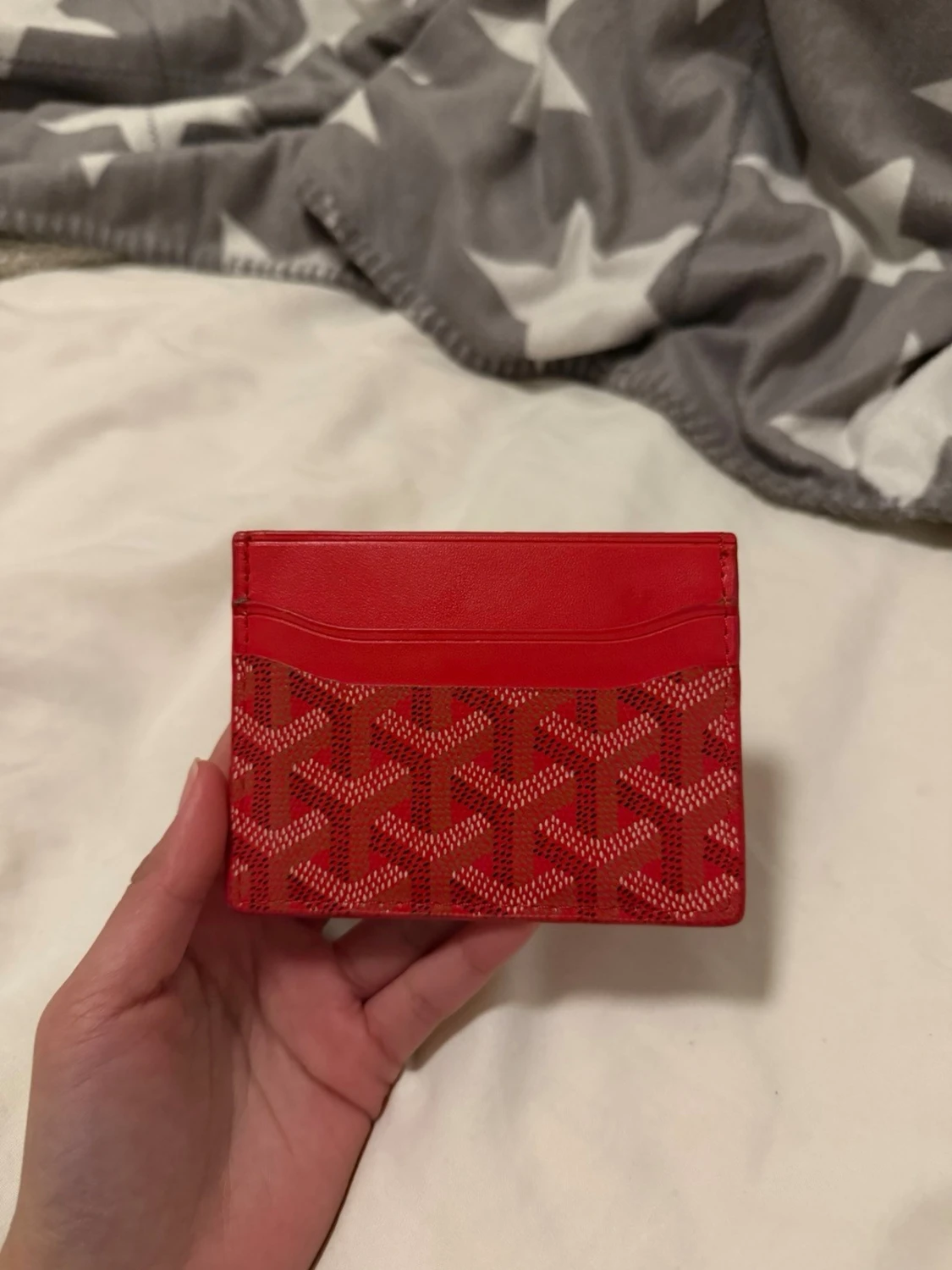 Röd korthållare - 1