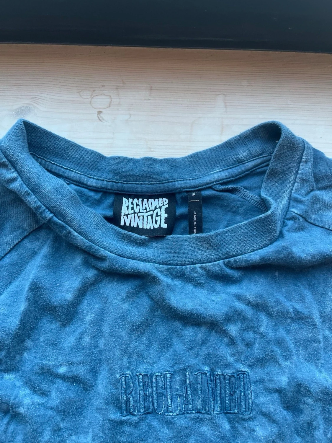 Blå oversized t-shirt från Reclaimed Vintage strl M - 1