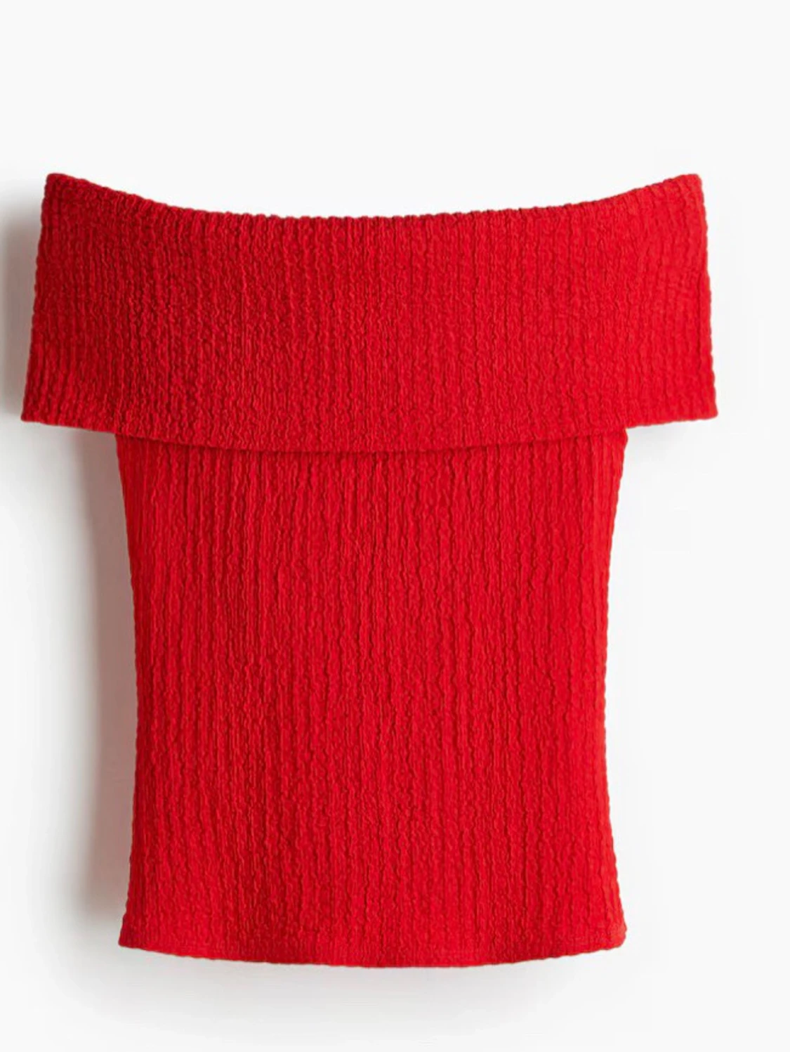Röd offshoulder topp
