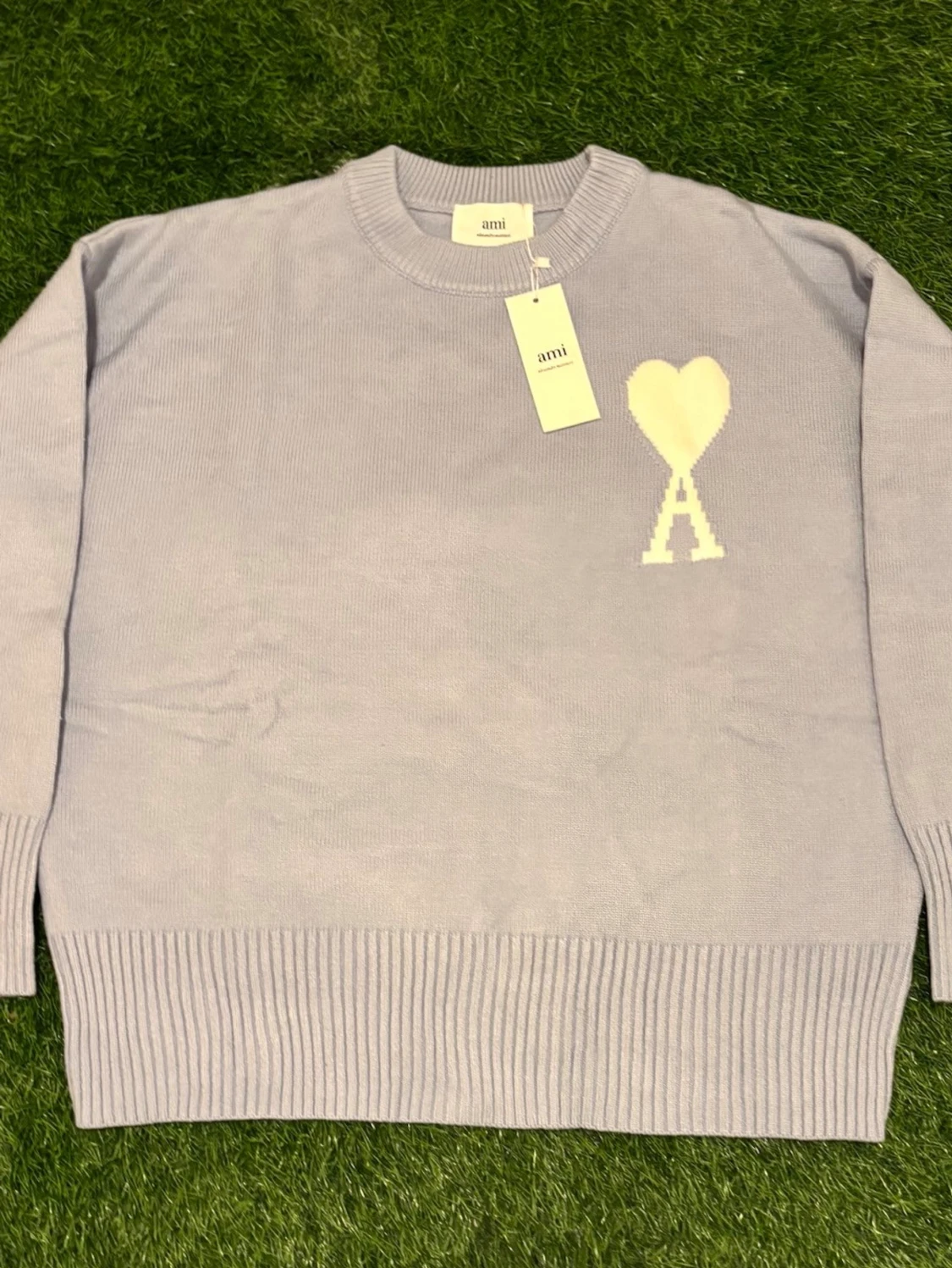 Ljusblå stickad tröja från Ami - 1