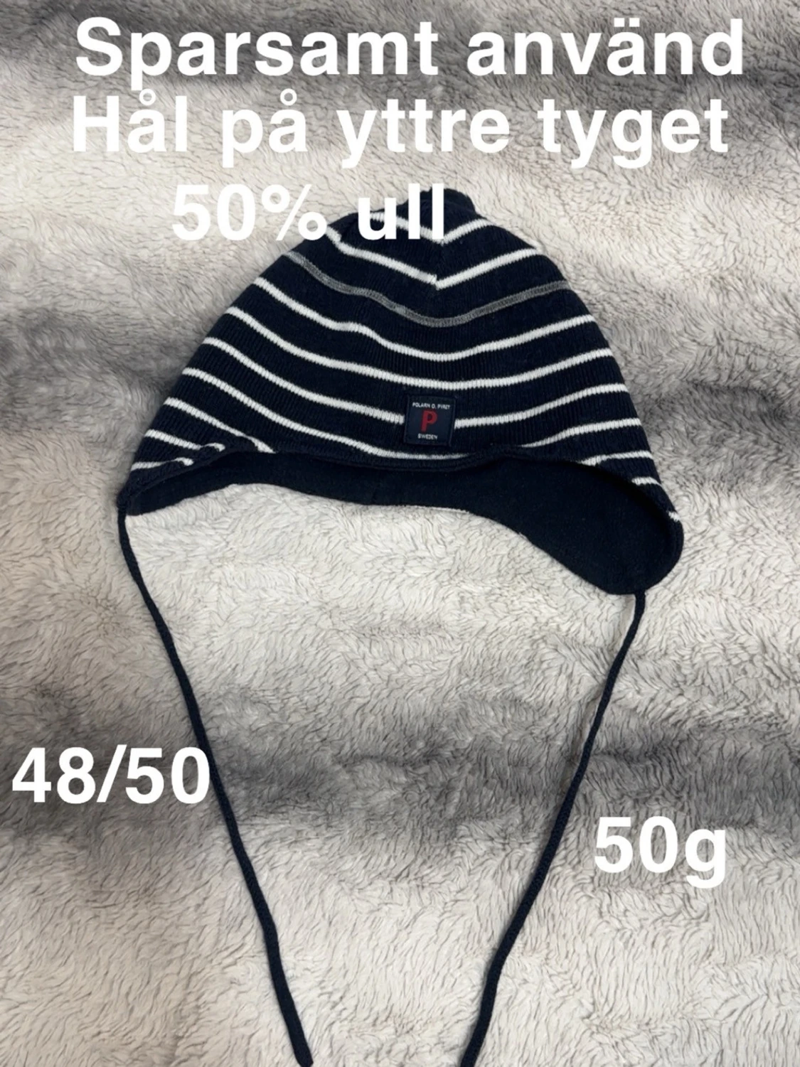 Randig ullmössa från Polarn O. Pyret