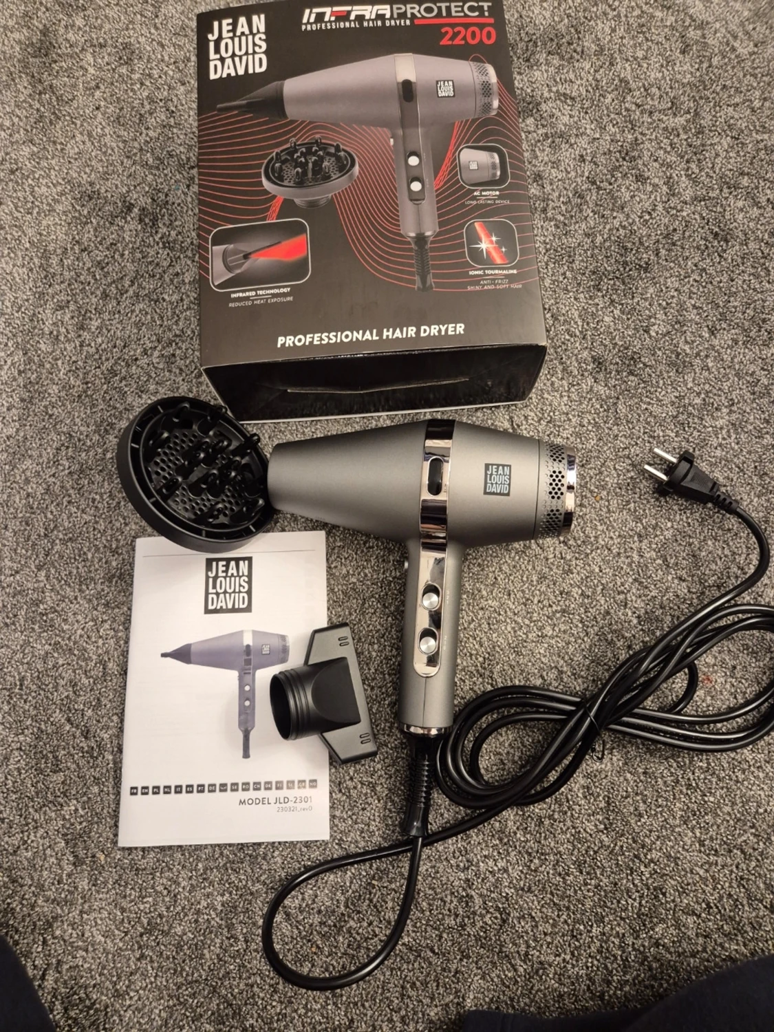 Jean Louis David InfraProtect 2200 Professional Hair Dryer - 2