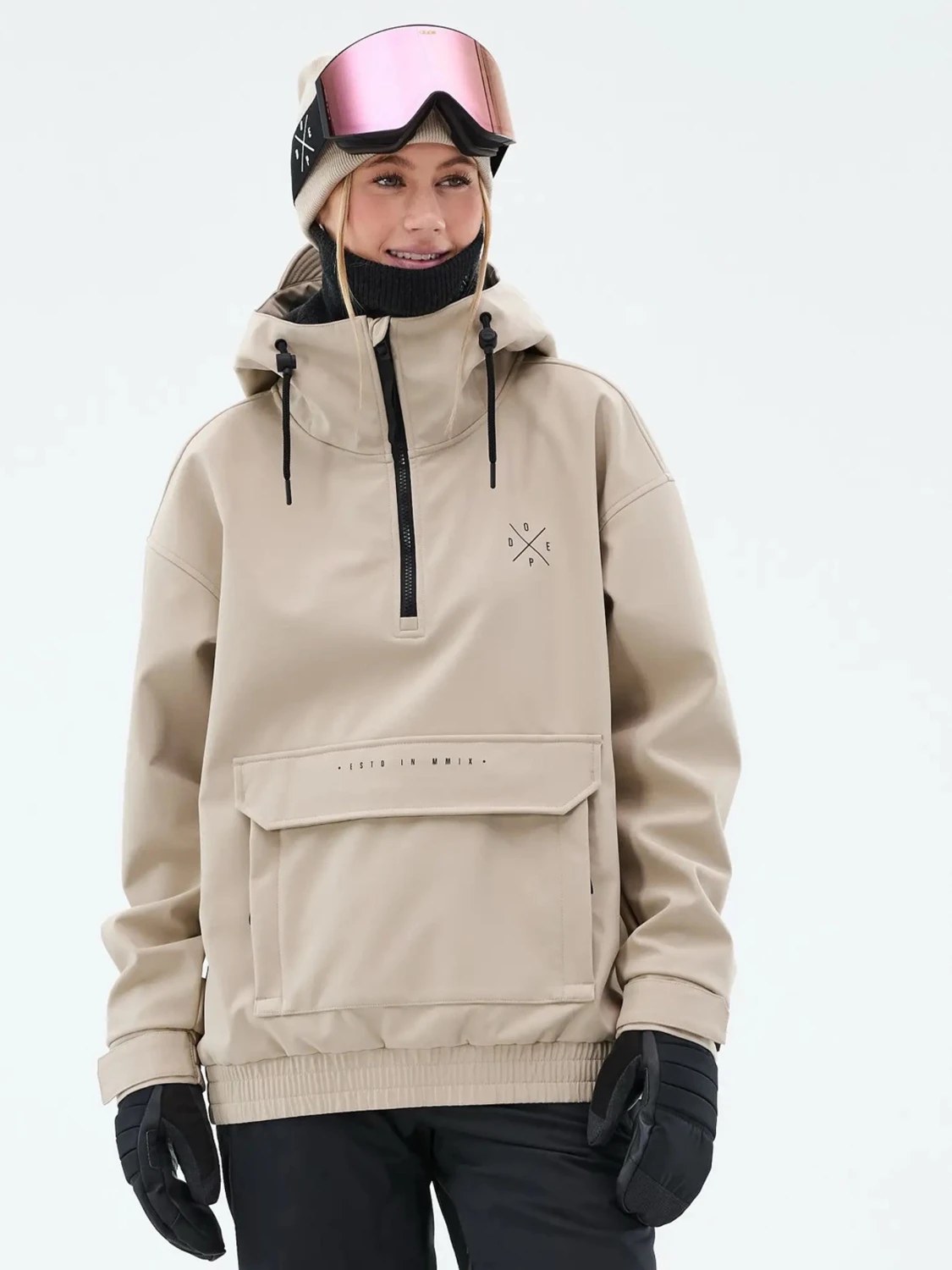 Beige skid / snowboardjacka från Dope - 1