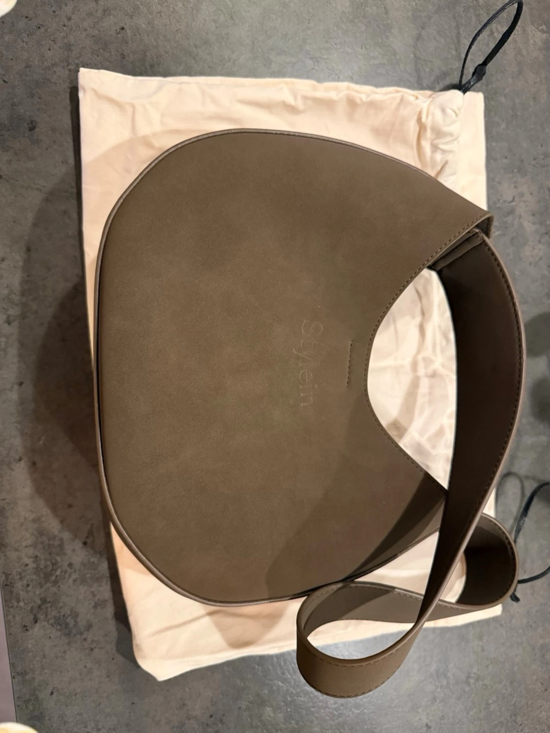 Beige axelväska  - 3