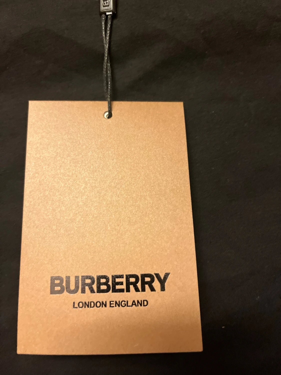 Svart Burberry t-shirt med rutiga ärmar - 3