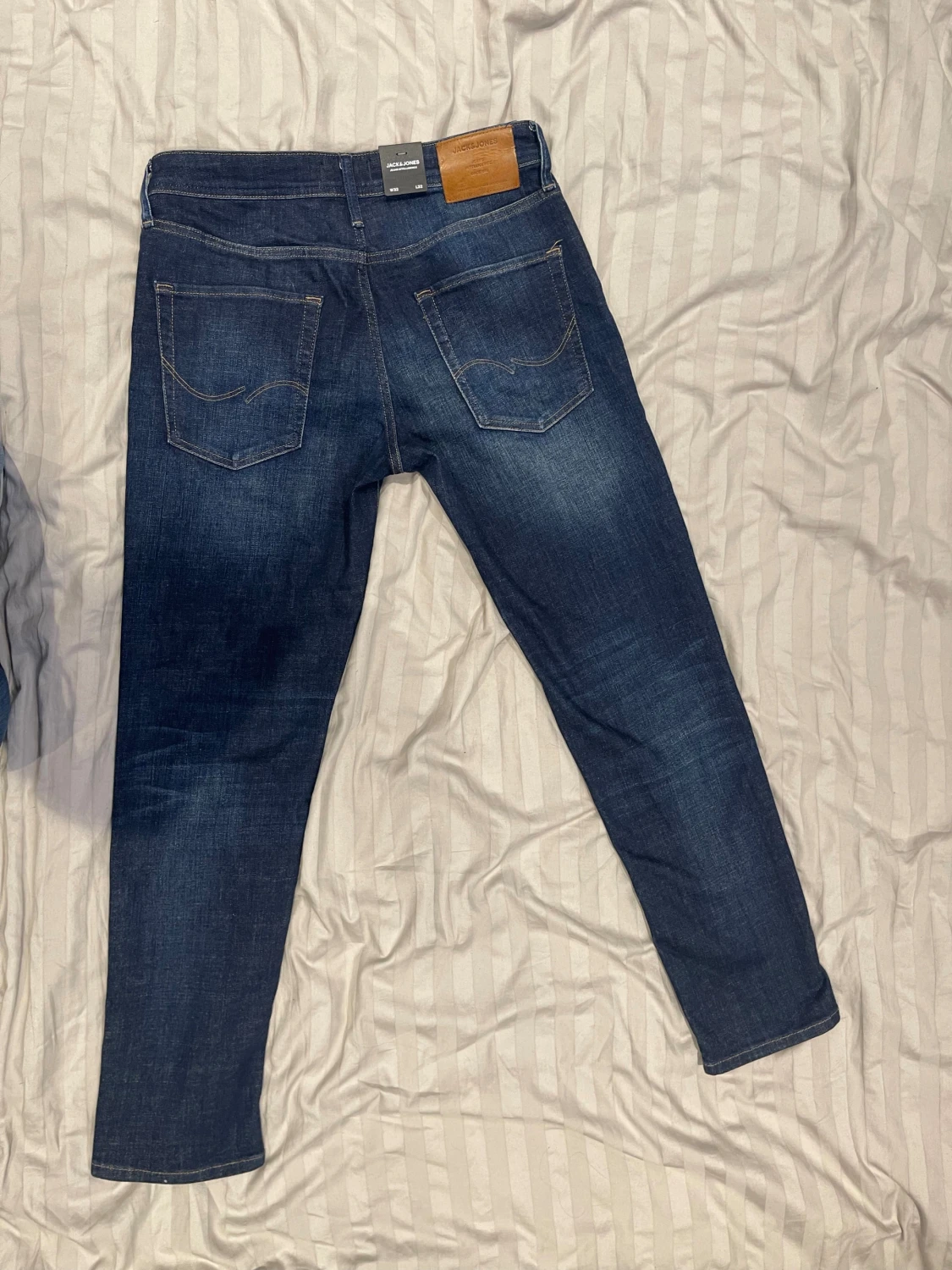 Jack & Jones Tapered Mike jeans blå W32 L32 - 4