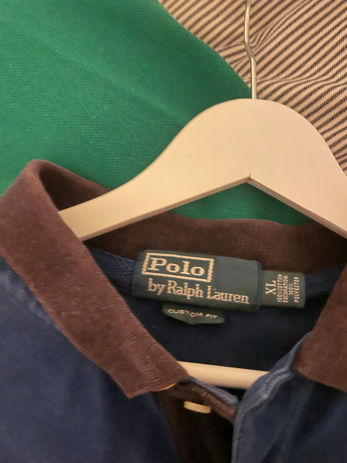 Ralph Lauren blue yellow Sweden polo shirt chief keff pike  - 1