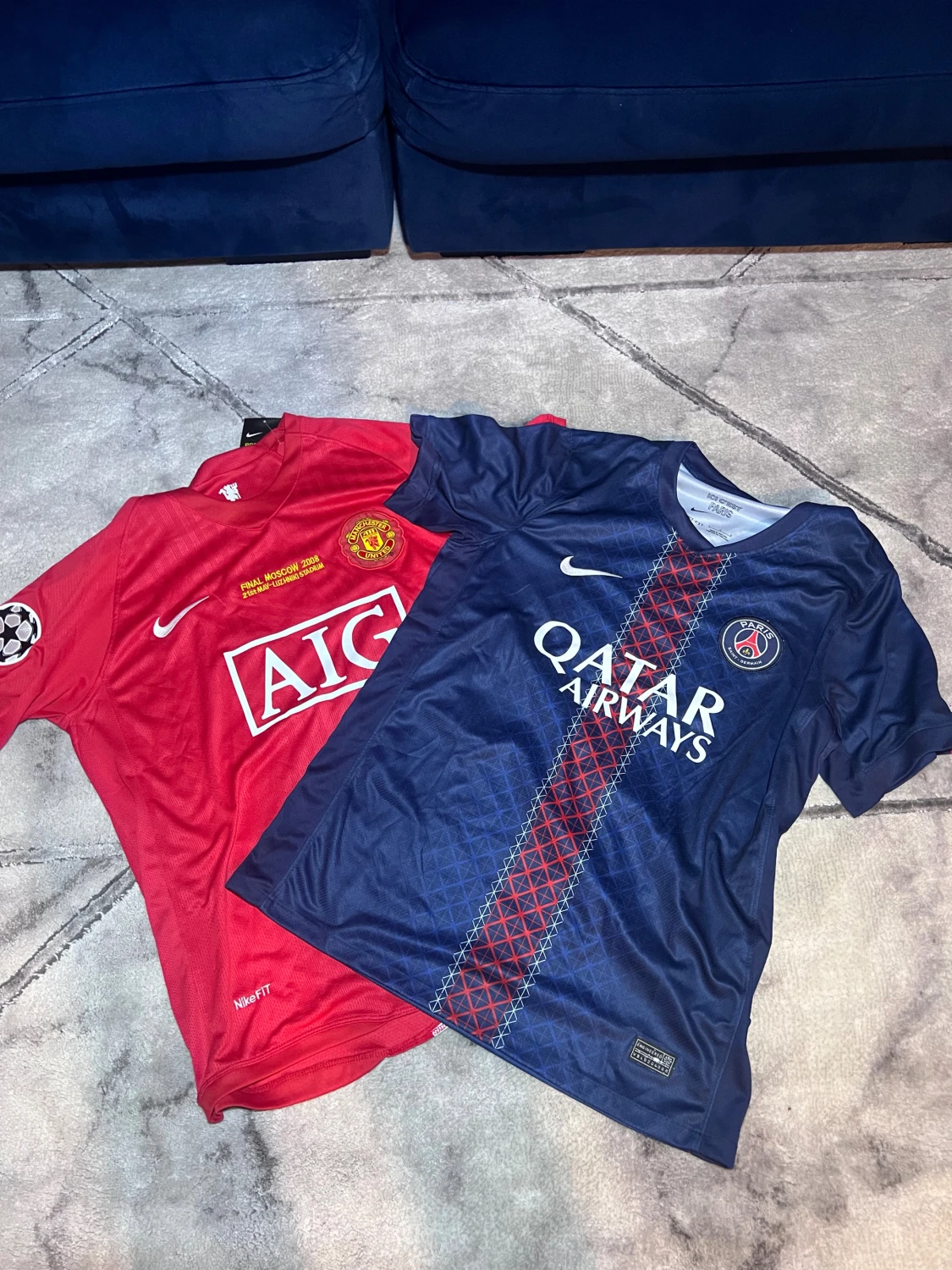 Manchester United & PSG fotbollströjor