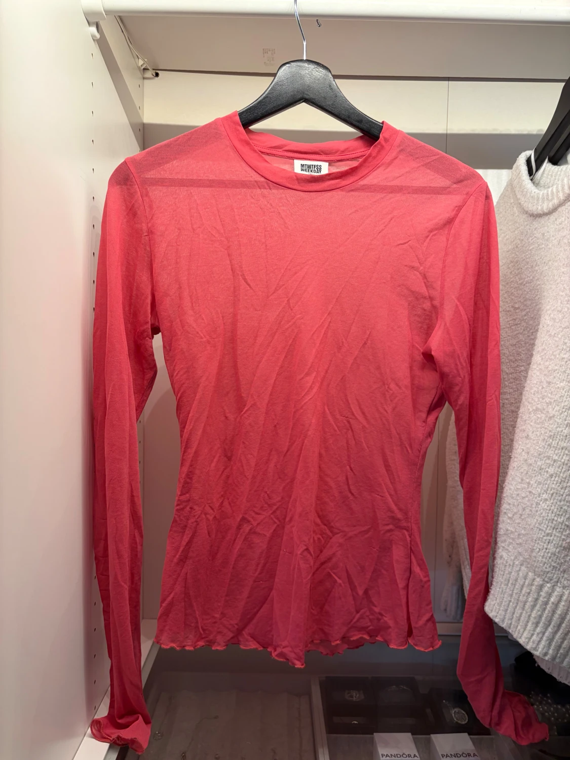 Rosa genomskinlig topp  - 1