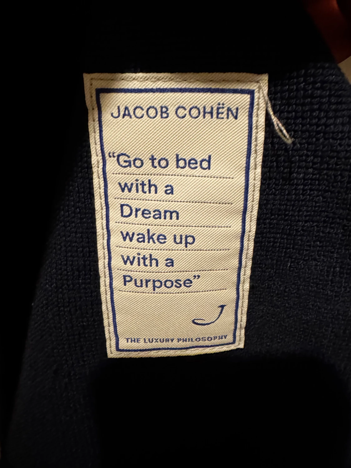 Mörkblå hoodie Jacob Cohën - 3