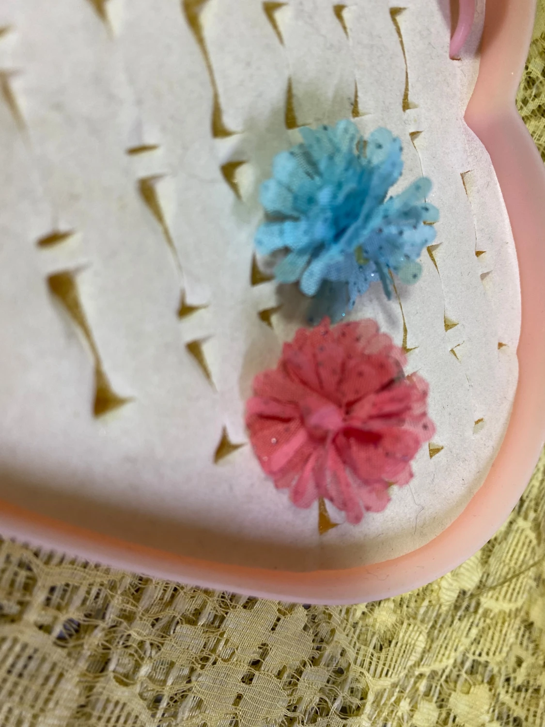 Barn Blommiga ringar i tyg, mixade färger