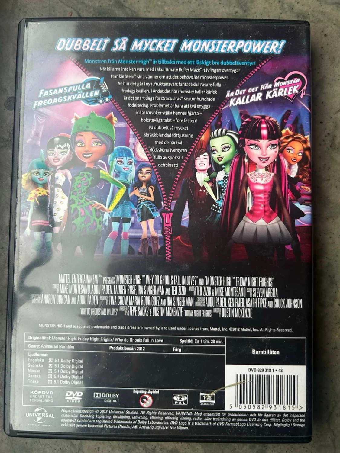 Monster high dubbeläventyr dvd - 1