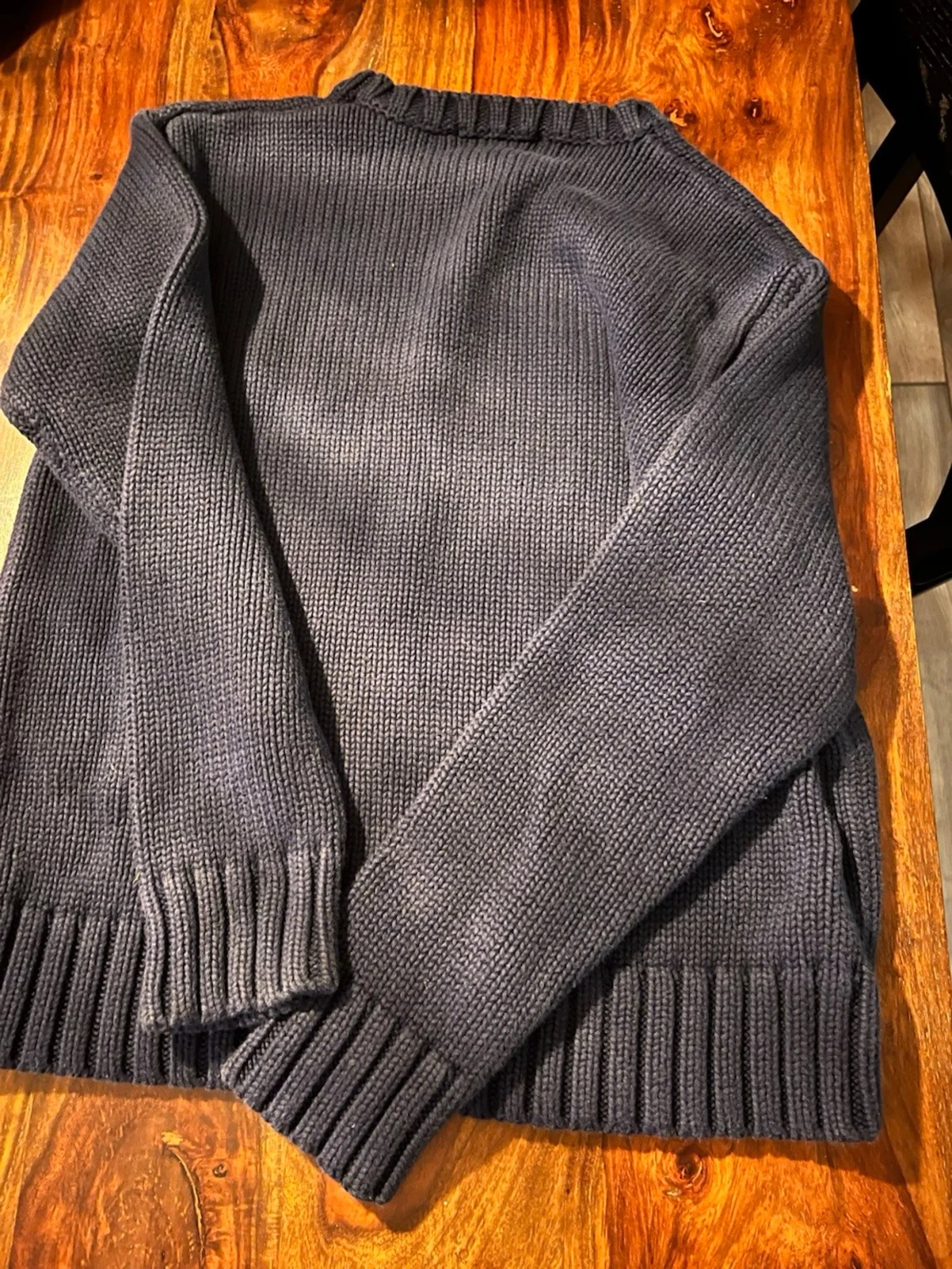 Mörkblå stickad tröja från Polo Ralph Lauren - 1