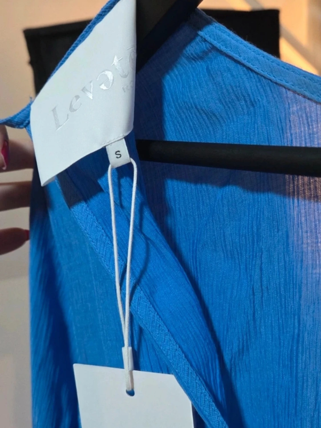 Levaté Midiklänning Lr Asta 3 Krinklad Viscose Stl S - 4