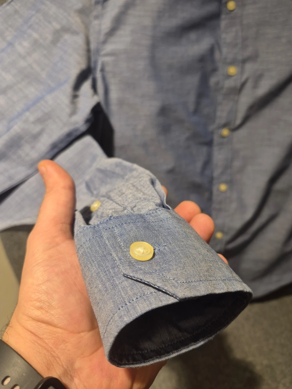 Blå slim fit skjorta från Banana Republic - 3