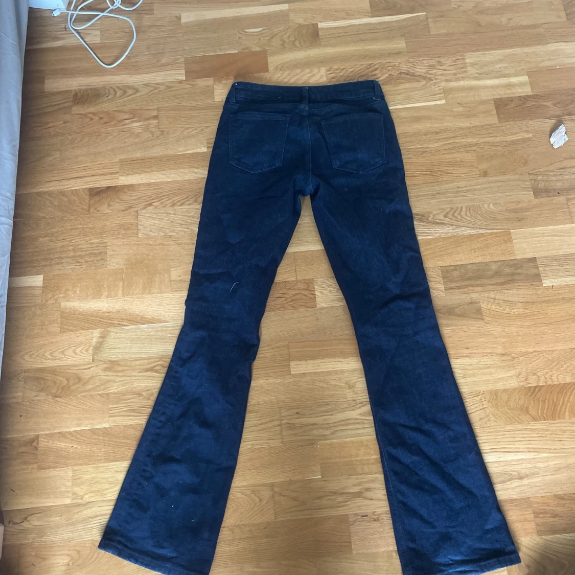 Mörkblå bootcut jeans - 2