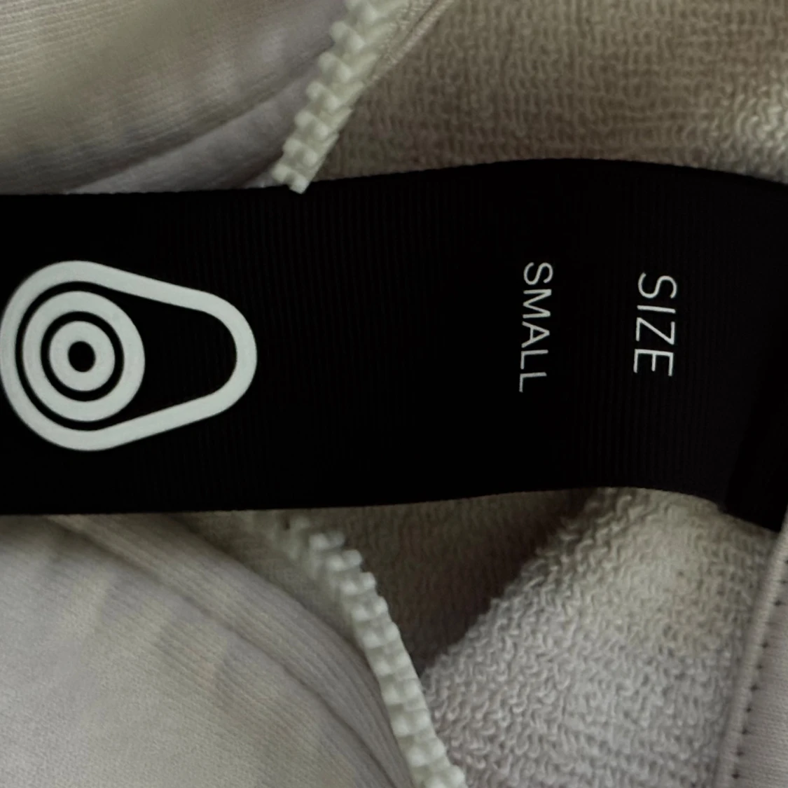 Vit half zip sweatshirt i bomull S - 3