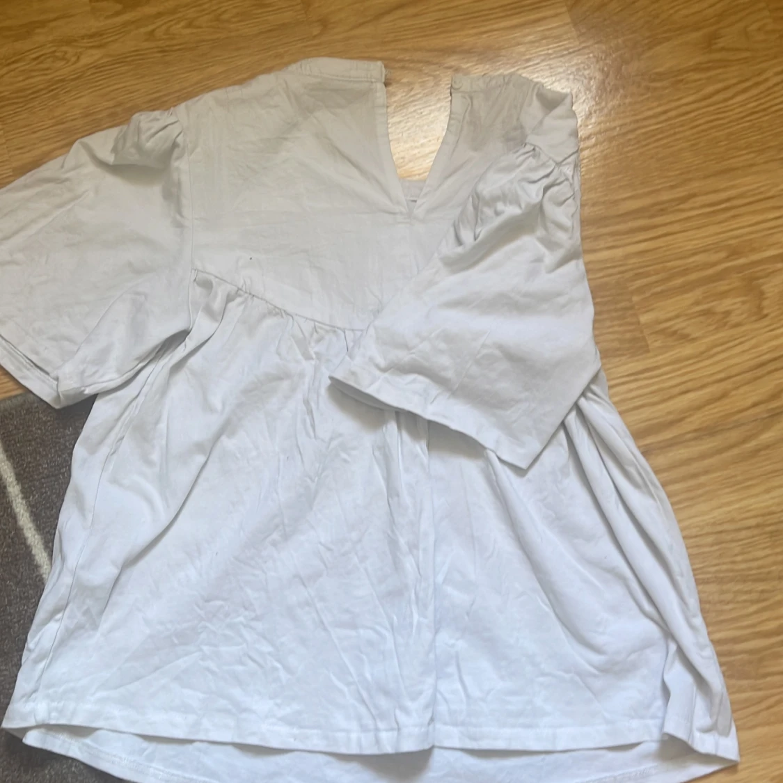 Vit broderad blus från Zara - 1