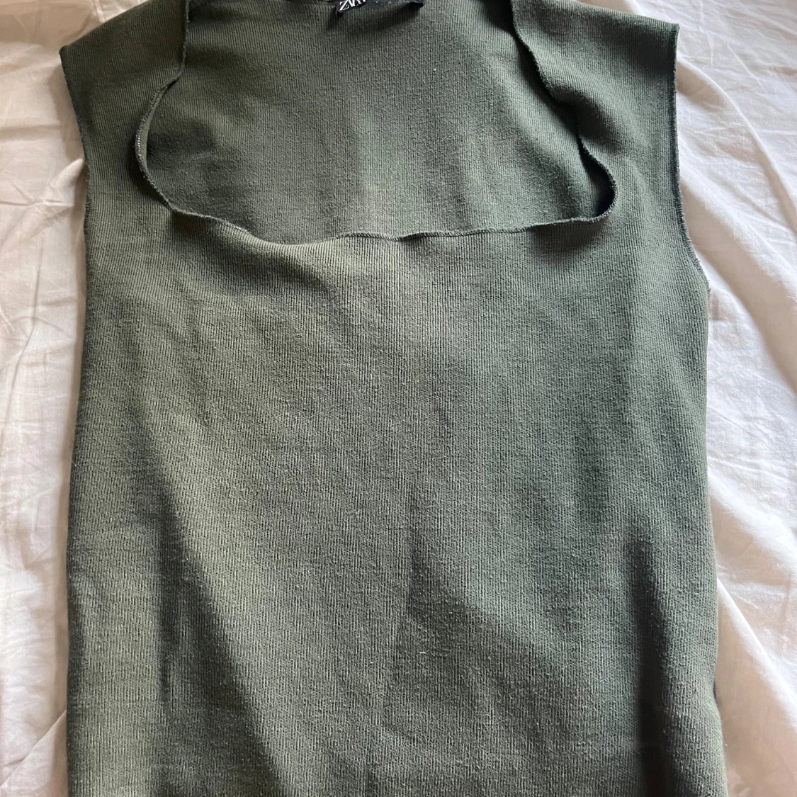 Olivgrön topp Zara S - 2