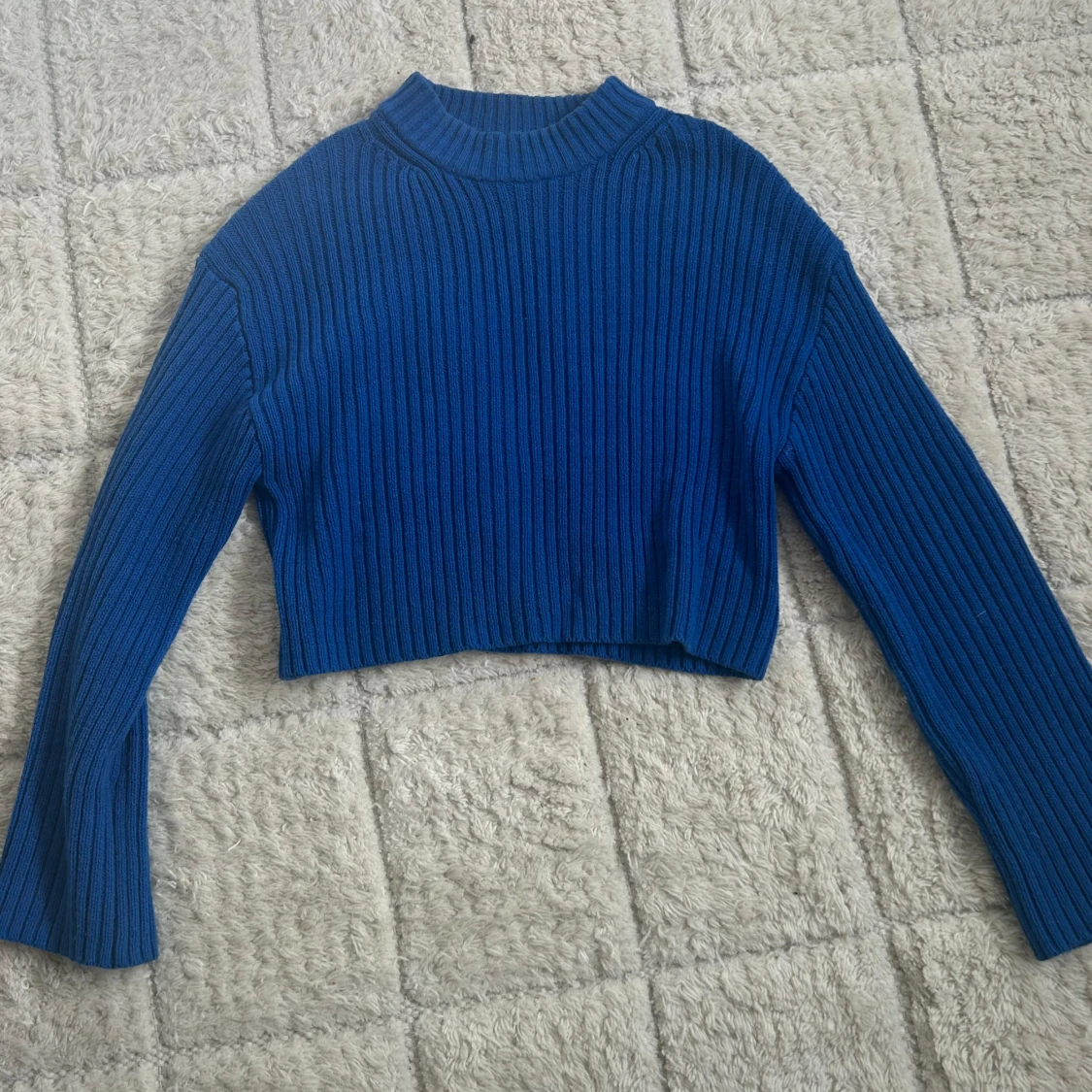 Blå stickad tröja H&M - 1