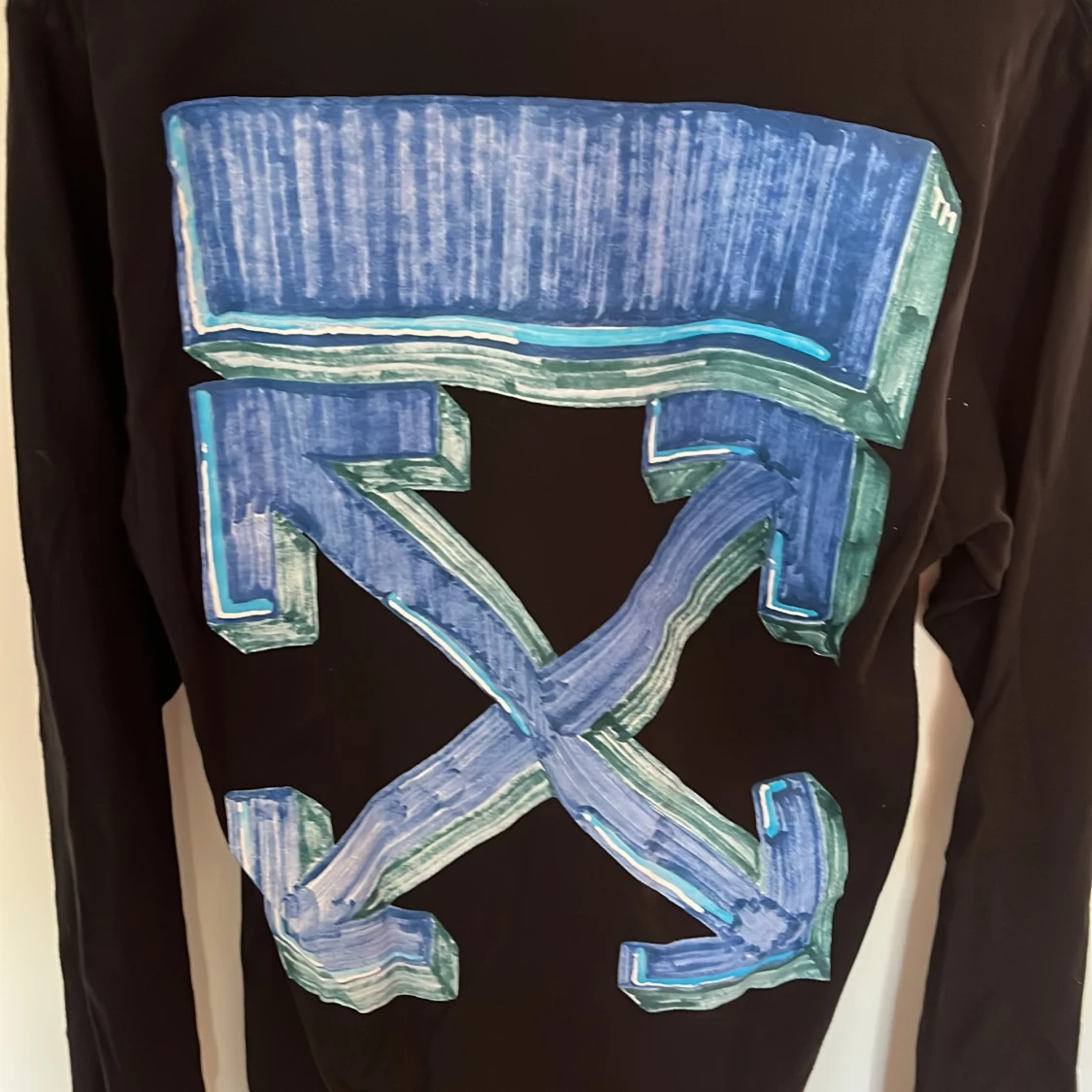 Svart långärmad Off-White tröja M - 4