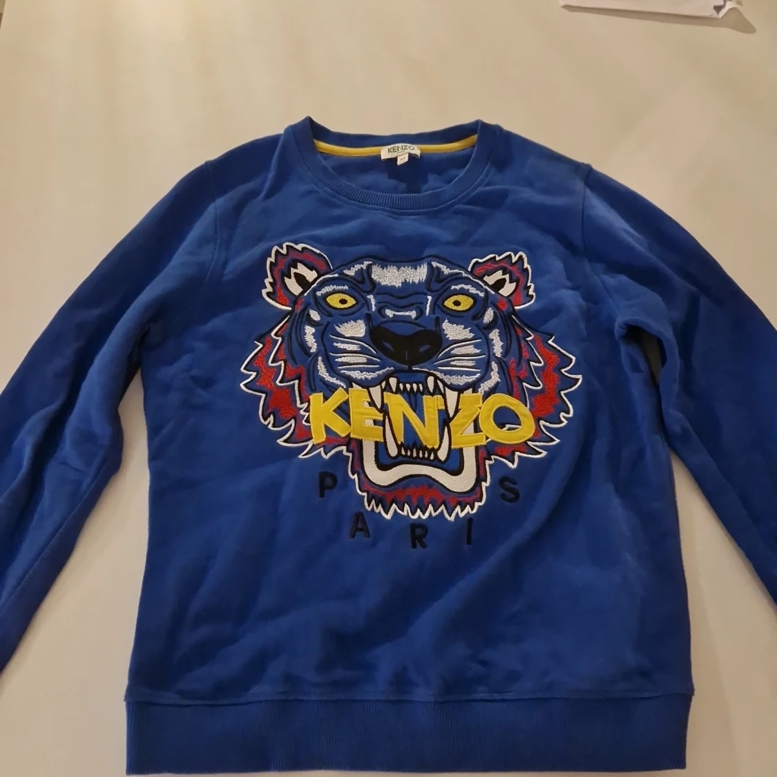 Blå Kenzo sweatshirt med tigertryck
