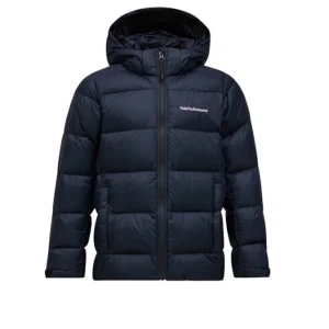 Mörkblå vinterjacka från Peak Performance - Säljer en supersnygg svart dunjacka från Peak Performance med huva och dragkedja framtill. Den är i mycket bra skick och säljs då den inte används längre🥰🥰