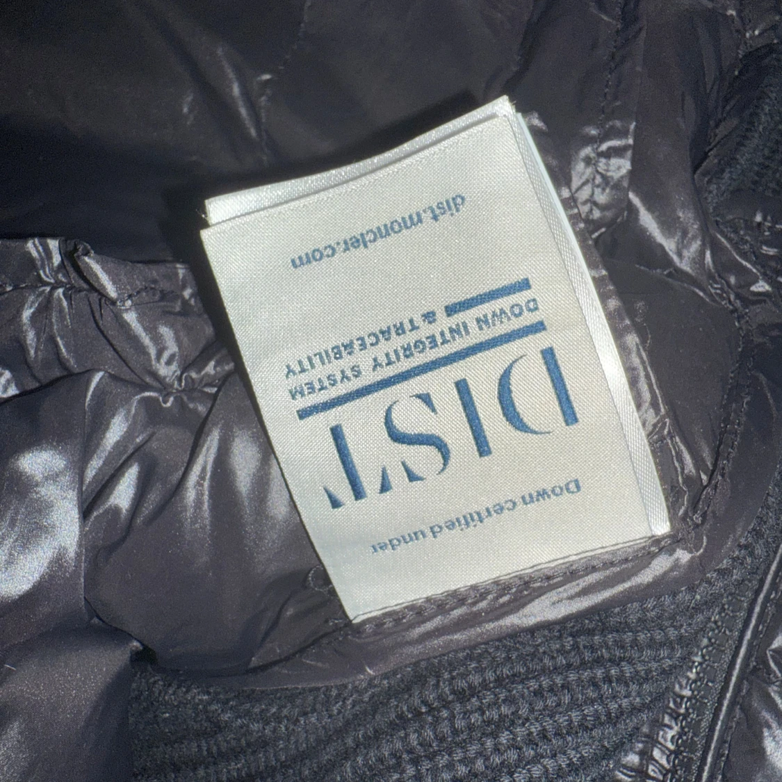 Svart Moncler pufferjacka med stickade ärmar - 2